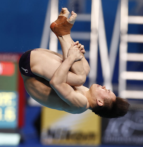 Chinese diver Xie takes gold at FINA Worlds