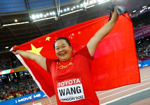 Hammer woman throws China first medal at London Worlds