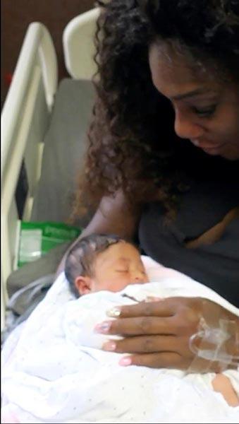 Serena Williams shows off baby girl Alexis in photos, video diary