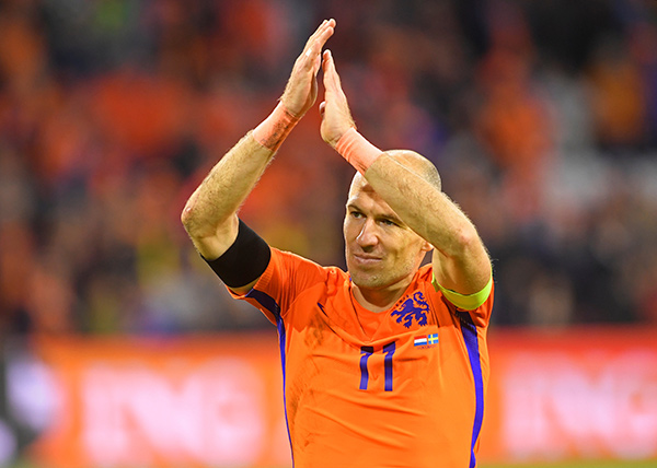 Robben announces retirement from Dutch national team