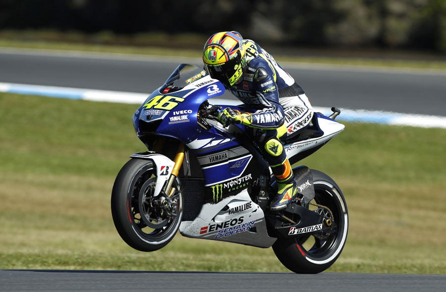 Riders for Australian Motorcycle Grand Prix in practice