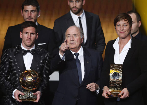 Messi wins Player of the Year for fourth time