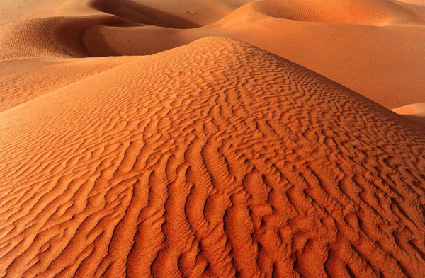 Scenery of Taklimakan Desert in China's Xinjiang