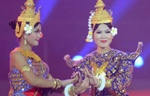 Actors of Miao ethnic group perform dance
