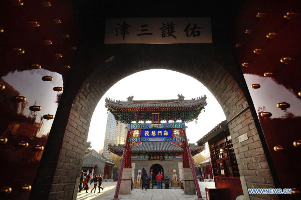Tianhou Temple in N China's Tianjin completes repair work