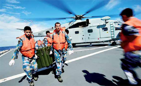 Medics get to work as Peace Ark sails in