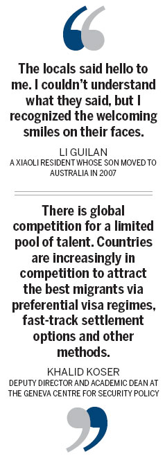 Chinese skilled laborers look overseas