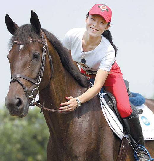 Young rider learning life lessons