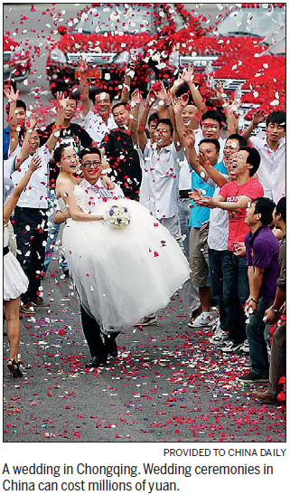 Breaking the bank to tie the knot