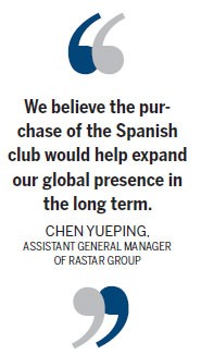 Firm buys majority Spanish club stake