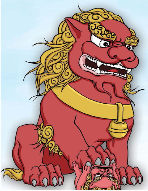 If only the stone lions could talk