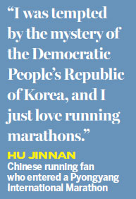 Pounding the ground through Pyongyang