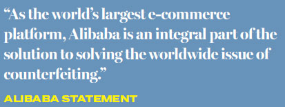 Alibaba vows to stamp out fakes online