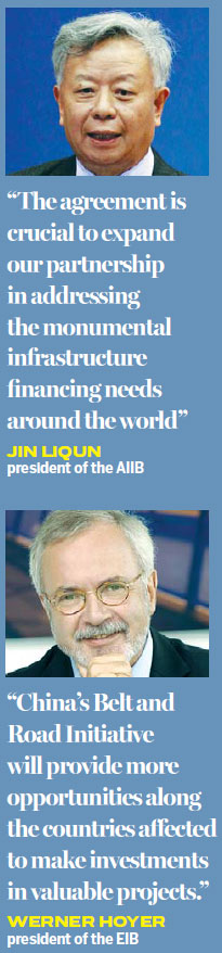 AIIB, EIB sign accord to jointly finance infrastructure