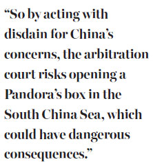 Arbitration ruling will harm world order