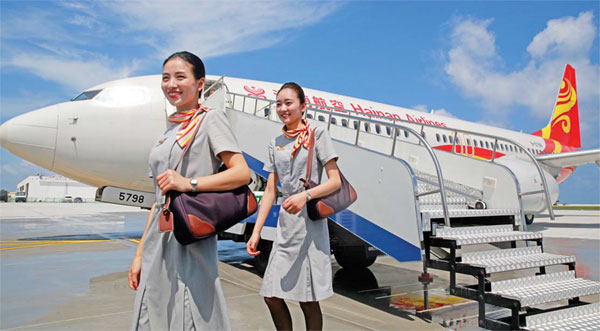 Islands welcome first civil flights