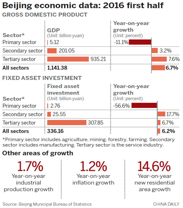 Emerging sectors boost capital's GDP