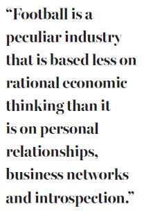 Politics and profit mix on the pitch