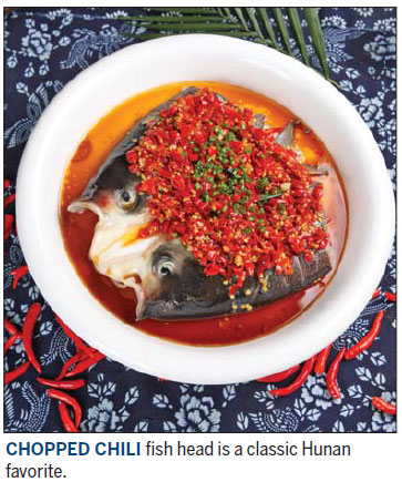 Hot, red chili peppers