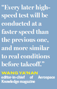 Jet completes high-speed taxi test