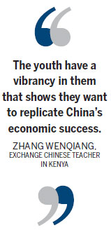 Exchange teacher discovers Kenya's class
