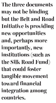 Belt, Road: A path to financial integration