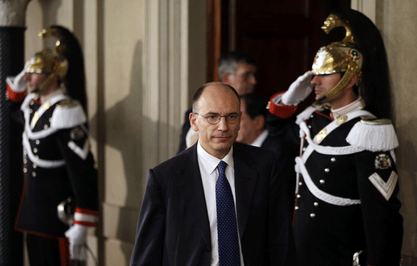 Enrico Letta named as new Italian PM