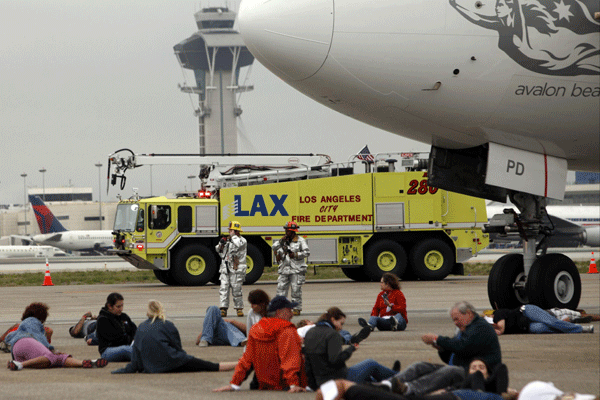LAX Air Exercise aircraft disaster simulation drill