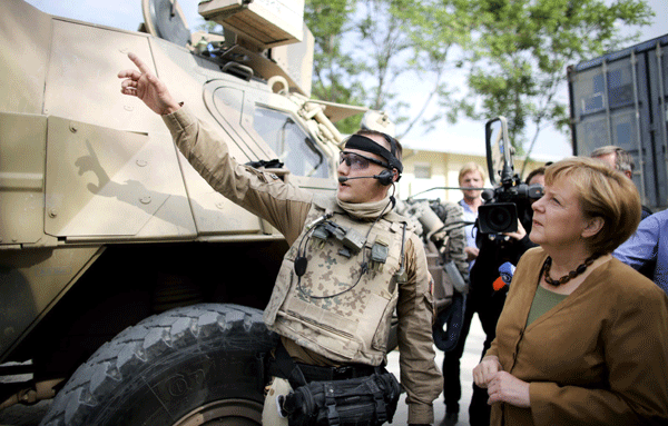 Merkel makes surprise visit to Afghanistan