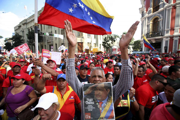 Venezuelans rally in support of ailing Chavez