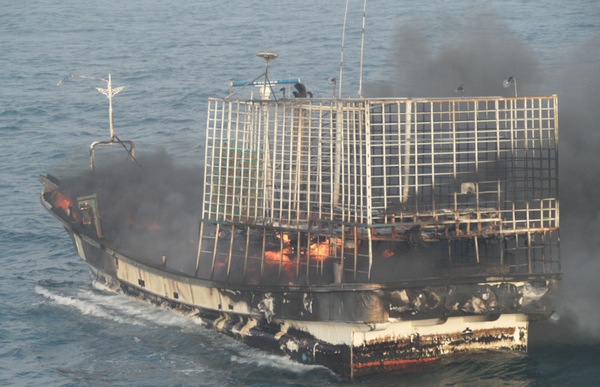 9 people killed in boat fire off S Korean waters