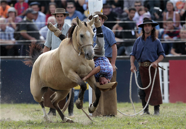 Best rider contest in Uruguay