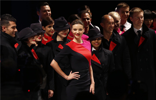Qantas unveils new uniforms