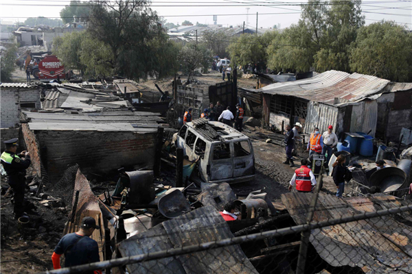 Gas truck blast outside Mexico City kills 20