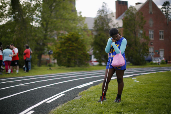Track and field tournament for the blind