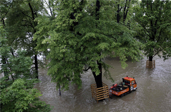 Floods sweep through central Europe