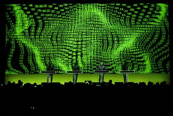 German band performs with 3D stage set