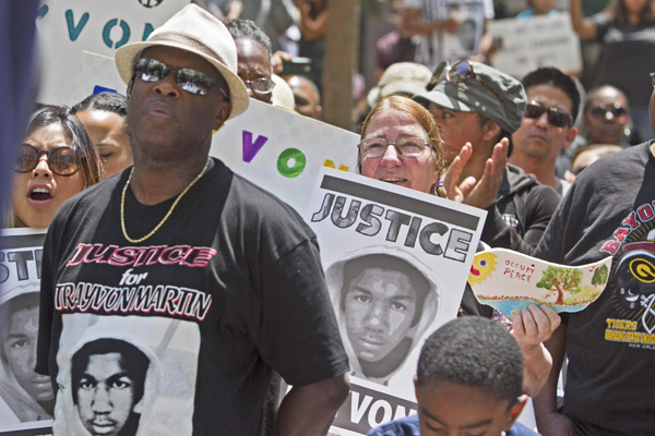 Protesters in US cities gather for Trayvon Martin case