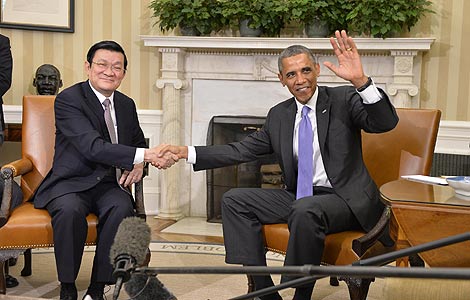 US, Vietnamese leaders speak of comprehensive partnership