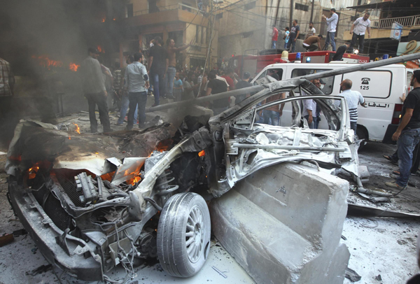 Car bomb kills 20 in Hezbollah's Beirut stronghold