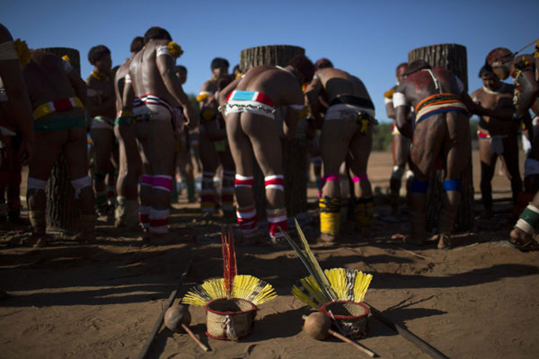 Ritual held to honour the deceased in Brazil
