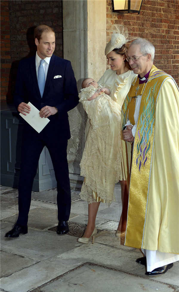 Prince George baptized in London