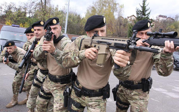 SWAT team hold drill in Bosnia and Herzegovina