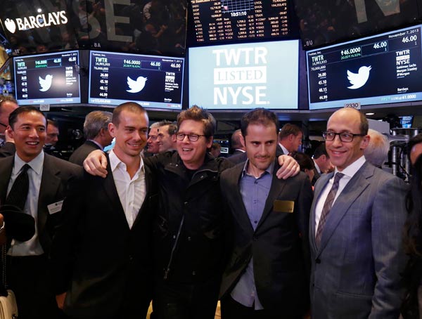 Twitter shares soar in frenzied NYSE debut