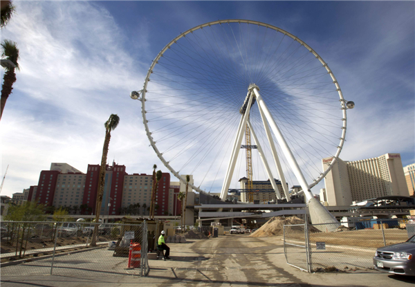 High Roller observation wheel reaches new heights