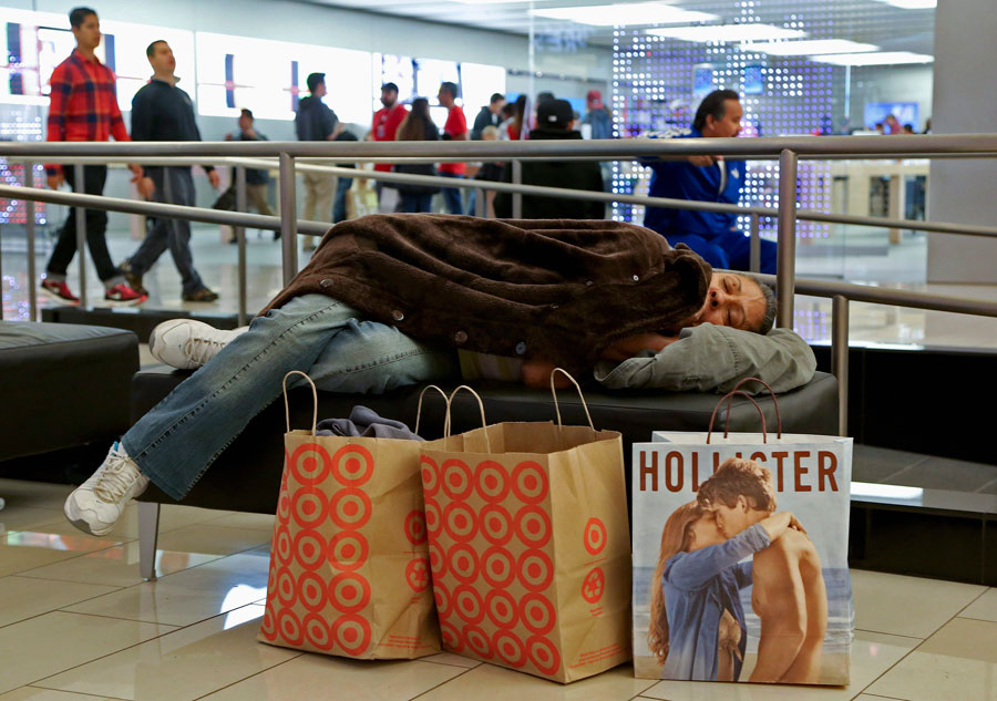 Black Friday shopping stampede in US