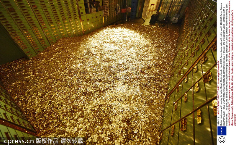 Bank vault on sale with EIGHT MILLION coins