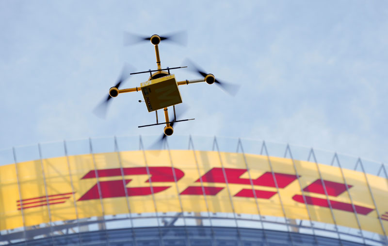 German DHL testing delivery drones