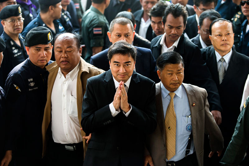 Former Thai PM Abhisit charged with murder