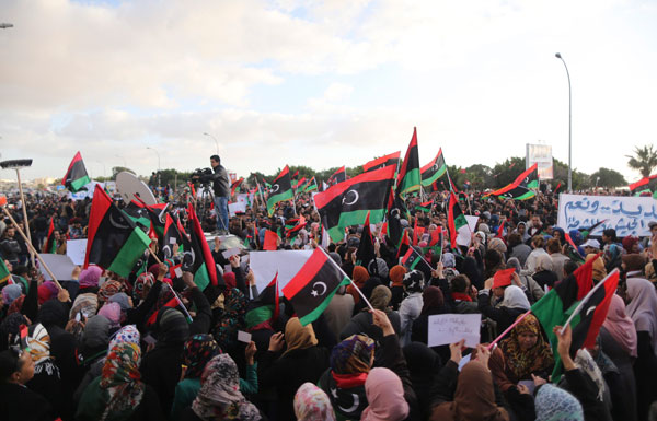 Libyans protest over parliament extension